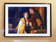 VINTAGE "The Adventures of Robin Hood" Theatrical Film  A3 Framed Poster 1938