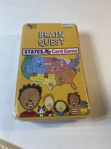 BRAIN QUEST STATES CARD GAME EDUCATIONAL GEOGRAPHY TRIVIA W/TIN Sealed New - Picture 1 of 3