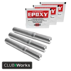 Extensión de eje de aluminio .600" paquete de 3 sobres epoxi de juego rápido paquete de 3 - Imagen 1 de 3