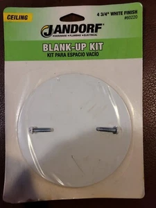 Jandorf 60220 Ceiling Blank-Up Kit, 4-3/4 In. Diameter White brand new sealed - Picture 1 of 2