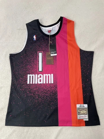 NBA Miami Heat Chris Bosh Mitchell & Ness Swingman Jersey Men's XLarge (NEW) Cover