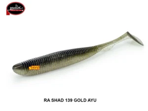 MOLIX RA SHAD 3,8' COLOR 139 GOLD AYU SPINNING MARE SPIGOLA LAGO BASS - Foto 1 di 1