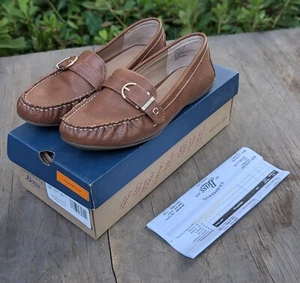 New in Box G.H. BASS & CO. Women’s Shoes Brown Leather Betsy Loafers Size 9 M - Picture 1 of 7