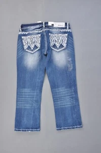 NEW Grace in LA Stretch Denim CAPRI Western Holiday Blingbling size27 #GR-LA-04 - Picture 1 of 68