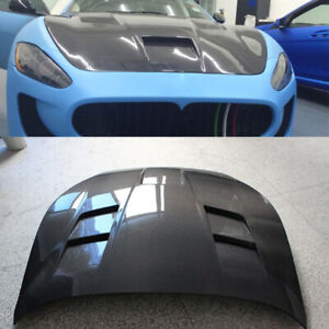 Front Engine Hood Cover Refit for Maserati GranTurismo 2D 08-13 Carbon Fiber
