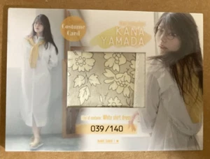 HIT'S KANA YAMADA COSTUME CARD WHITE SHORT DRESS RELIC /140 JAPAN GRAVURE - Picture 1 of 2