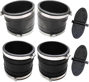 Kit de fuelle de escape y obturador de agua 14358T 4 pulgadas para MerCruiser negro - Imagen 1 de 7