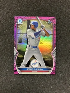 2023 Bowman Josue De Paula Chrome Prospect Fuchsia Lunar Refractor /199 #BCP-111 - Picture 1 of 2