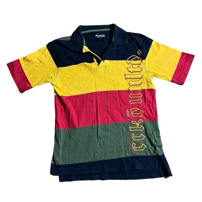 Ecko Unltd. Polo de manga corta con gráfico para niño negro rojo verde bloques de colores Foto 1 de 2