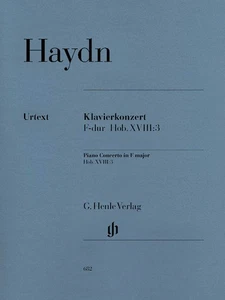Haydn Concerto for Piano & String Quartet F Major Henle Urtext Sheet Music Book - Picture 1 of 1
