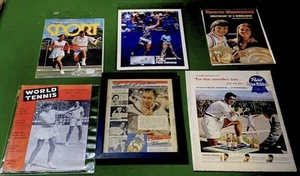 (6) REVISTAS DE TENIS VINTAGE PUBLICIDAD CONVERSE CONNERS TILDEN GONZALES EVERT - Imagen 1 de 10