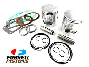 YAMAHA RD350 73-75 STD FORSETI TOP END KIT 64mm PISTON SET GASKET KIT - Bild 1 von 3