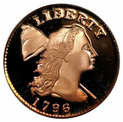 Gallery Mint imitation 1796 Cap 1c Proof, ex John Whitney Walter Collection - Image 1 of 4