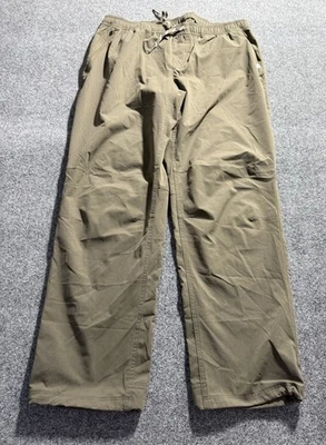 "Pantalones multideporte LL Bean verde oliva para hombre grandes 27,5"" indeam pierna recta 515264" Foto 1 de 4