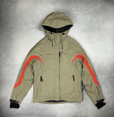 Mammut Dry Tech Women’s Ski Jacket Snow Sports Y2K (M) Khaki | Orange - Image 1 of 4
