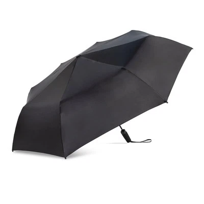 47" Auto Open Auto Close Black Umbrella UPF 50+ - Image 1 of 4