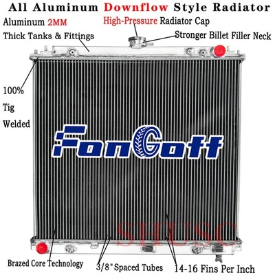 Aluminum Radiator For 2005-2018 2006 Nissan Frontier Pathfinder Xterra 4.0 5.6L - Image 1 of 4