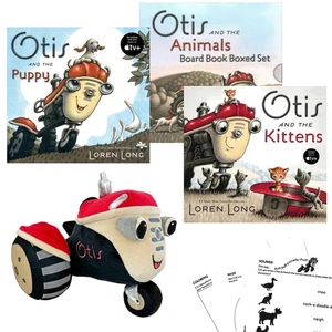 Otis Gift Set - 2 Otis Board Books by Loren Long, Tractor Toy Plush, and Pages - Picture 1 of 7