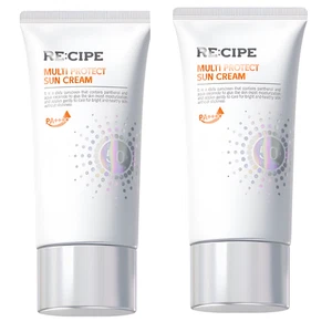 RE:CIPE Multi Protect Sun Cream SPF50+ PA++++ 60ml + 60ml / K-beauty - Picture 1 of 7