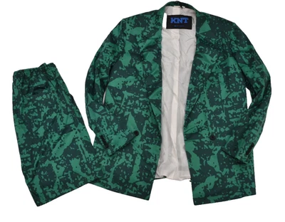 NUEVO SIN ETIQUETAS KITON KTN TRAJE PARA HOMBRE ALGODÓN DOBLE BOTONADURA VERDE PANTALONES CORTOS TALLA 48 EU 38 EE. UU. Foto 1 de 4