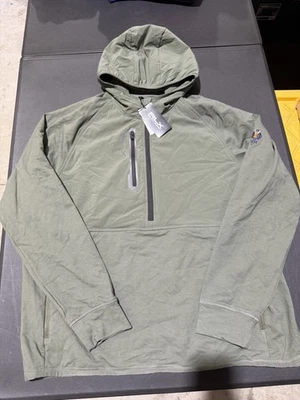 NWT MEN'S RALPH LAUREN RLX 1/2 ZIP HOODIE, SIZE: XL, COLOR: GREEN (M9.8) - Image 1 of 3
