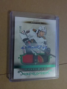 2021 UPPER DECK ARTIFACTS WYATT KALYNUK #172 ROOKIE DUAL JERSEYS/AUTO 37/45 - Picture 1 of 2