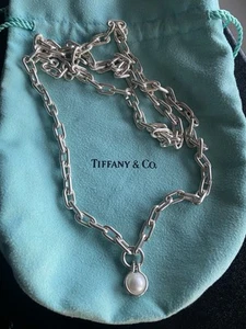 Tiffany HardWear Freshwater Pearl Necklace in Sterling Silver - Picture 1 of 6