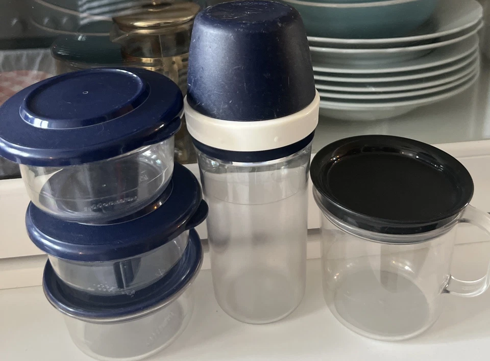Tupperware 5x Tafelperle Set Parmesano Kännchen Tafelpage - Bild 1 von 1