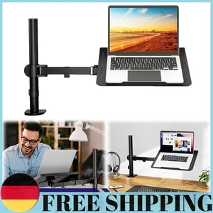 Support Ordinateur Portable avec Plateau Ventilé Support Ordinateur de Bureau pour Ordinateur Portable 11-17 Pouces - Photo 1/11