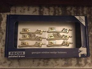 Messing georgianische Fensterkeilverschlüsse 6er Pack - Bild 1 von 1