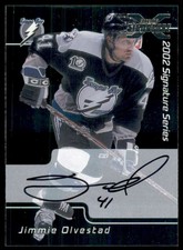2002-03 BAP Signature Series Autograph Buybacks 2001 #222 Jimmie Olvestad
