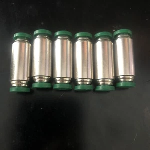 Lot of 6. Parker 62Plp-4 Nickel Plated Brass Union, 1/4 In Tube Size - Picture 1 of 2