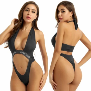 Women Sheer Bodysuit See-through High Cut Thong Leotard Jumpsuit Teddy Babydolls - Picture 1 of 58