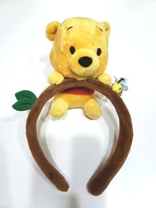 Tokyo Disney Resort Winnie the Pooh Headband Ears Hat Plush Doll Head Band Hair - Picture 1 of 7