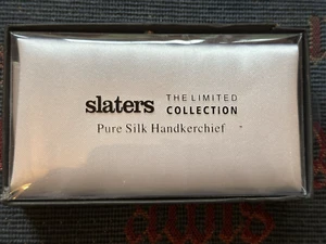 Pañuelo Slaters Blanco Pura Seda Ocasión Nuevo en Caja x 1 - Imagen 1 de 4