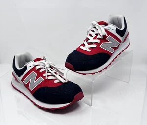 Zapatillas New Balance 574 Core Para Hombre 8.5 Rojo Azul Marino Gamuza Malla Retro Correr - Imagen 1 de 8