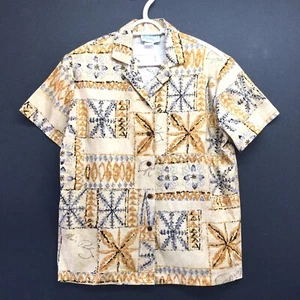 Hilo Hattie Elvis Presley Signature Collectable Tapa Hawaiian Shirt/ New - Picture 1 of 10