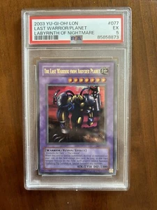 Yugioh | The Last Warrior from Another Planet LON-077 MISPRINT Double Foil PSA 5 - Picture 1 of 3