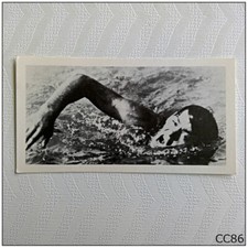 Brooke Bond Tea Card Olympic Greats #25 Johnny Weissmuller (B) (CC86)