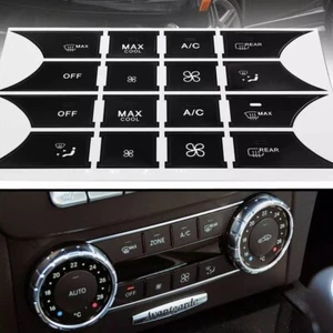 Car Radio Button Stickers For Mercedes Benz A B E350 ML350 2010-14 - Picture 1 of 19