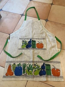 NWOT🍅🫑🍆 (Crate & Barrel) VERA 🐞 Neumann FARMER'S MARKET Bib Apron 🌽🥬🥕NWOT - Picture 1 of 7