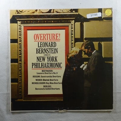 Leonard Bernstein Overture LP Vinyl Record Album - Image 1 of 4