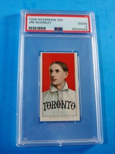 1909 T206 Jim McGinley Minor League 350/30 SOVEREIGN PSA 2 COMPARE Undergraded