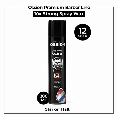 12x Morfose Ossion Premium Barber Line Spray Wax 300ml • 10x Strong Haar Spray - Bild 1 von 3
