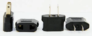 4 x 220 V auf 110 V Reise Flachstecker Ladegerät Adapter für den Einsatz in USA CHINA JAPAN - Bild 1 von 1