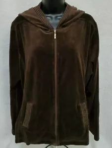 White Stag Womens Jacket Coat Size XL X Large 16/18 Brown Velor FEEL - Picture 1 of 6
