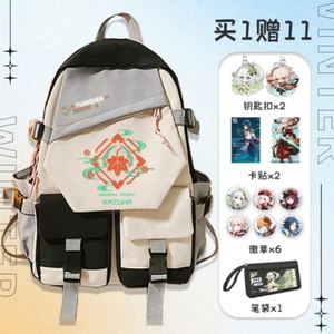Genshin Impact Fashion Kaedehara Kazuha Racksacks Backpack Schoolbag Anime #0 - Picture 1 of 7