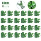 50 Pcs Garden Bamboo Cane Ball Fruit Cage Netting Connectors Fixing Clip