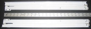 FULTERER #FR6200-600mm-WHITE DRAWER SLIDES, FULL-EXTENSION, 125 POUNDS CAPACITY - Picture 1 of 2