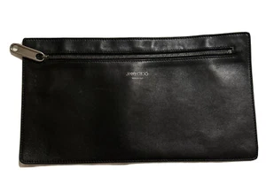 Jimmy Choo Pouch Leather Clutch Bag - Picture 1 of 8
